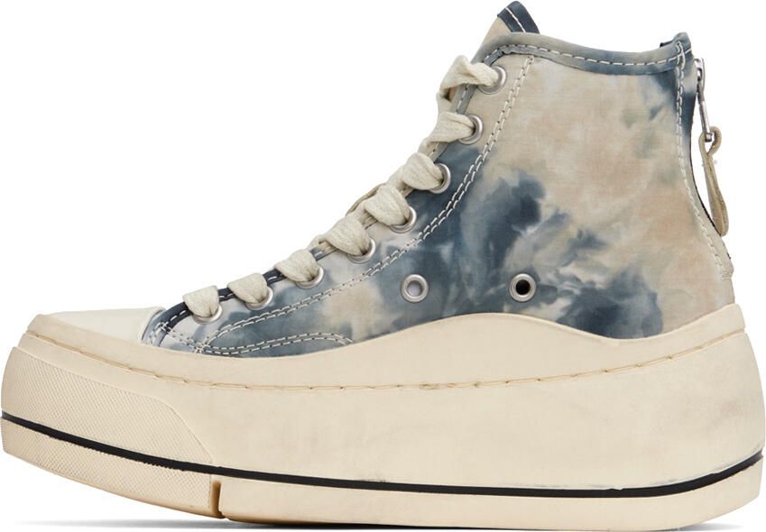 R13 Blue & White Kurt Sneakers - Picture 5