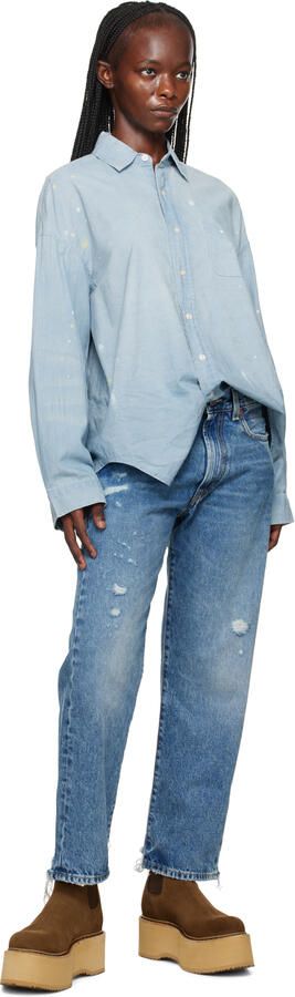 R13 Brown Double Stack Chelsea Boots - Picture 4