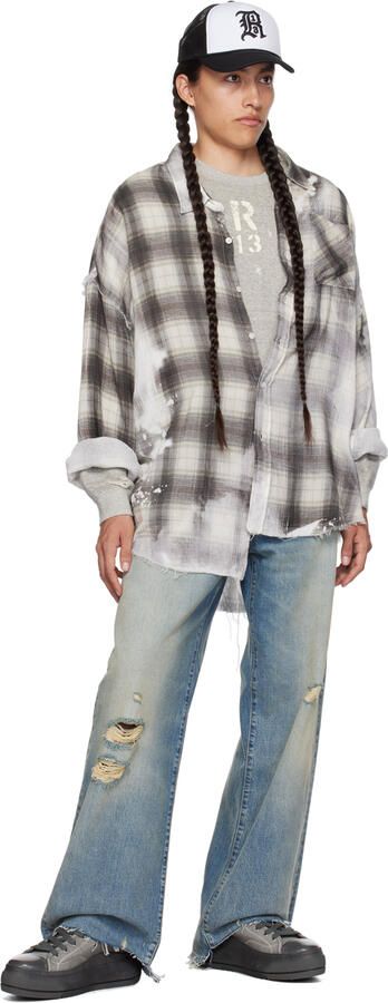 R13 Gray Kurt Sneakers - Picture 4