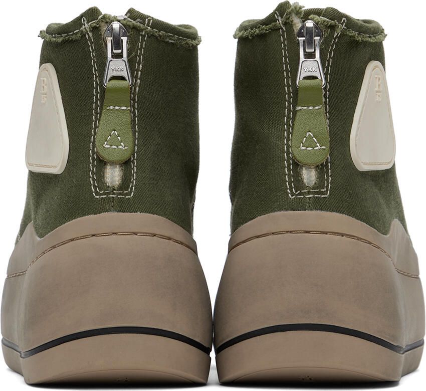 R13 Brown Single Stack Chelsea Boots - Picture 4