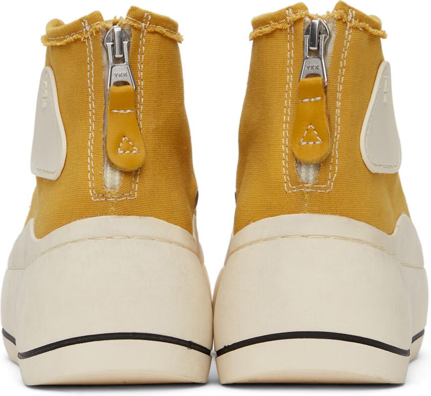 R13 Yellow Kurt High-Top Sneakers