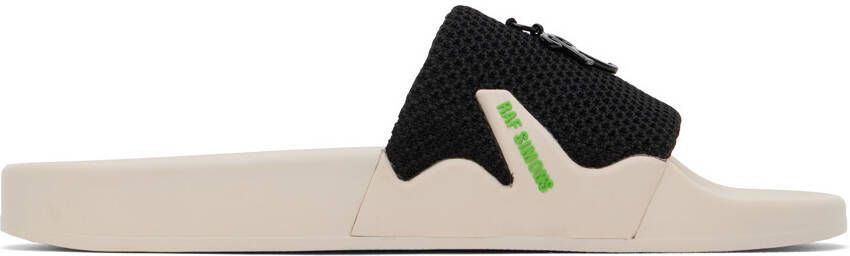 Raf Simons Black & Beige Astra Slides - Picture 5