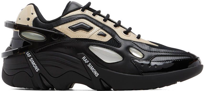 Raf Simons Black & Beige Cylon-21 Sneakers