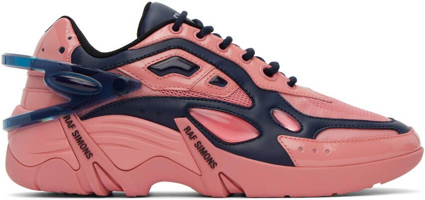 Raf Simons Pink & Navy Cylon-21 Sneakers - Picture 5