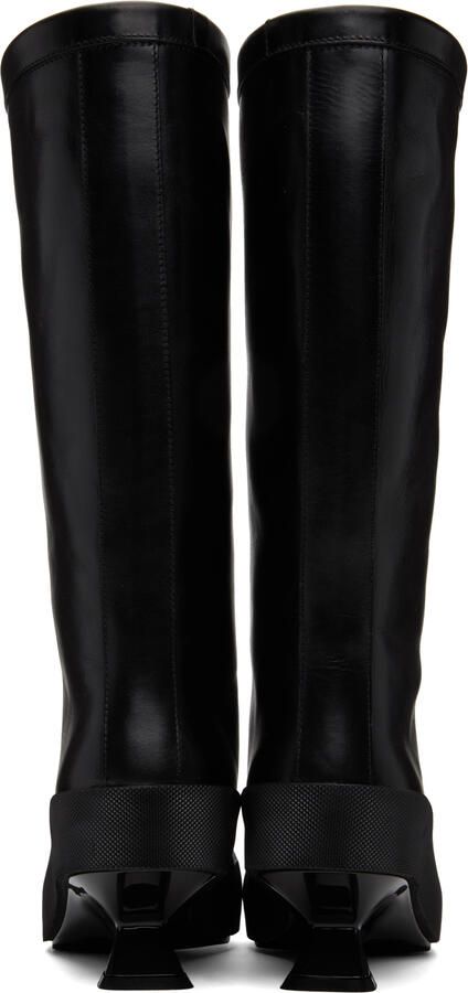 Raf Simons Black Leather Boots - Picture 3