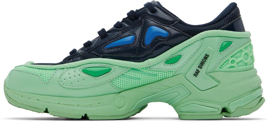 Raf Simons Navy & Green Pharaxus Sneakers - Picture 2