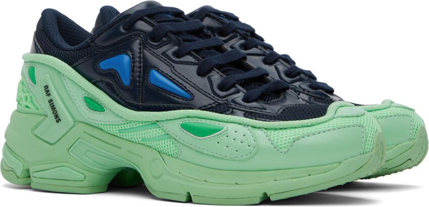 Raf Simons Navy & Green Pharaxus Sneakers
