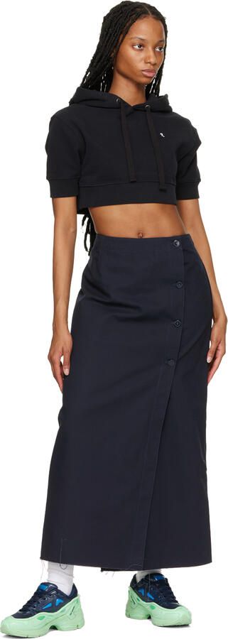 Raf Simons Navy & Green Pharaxus Sneakers - Picture 5