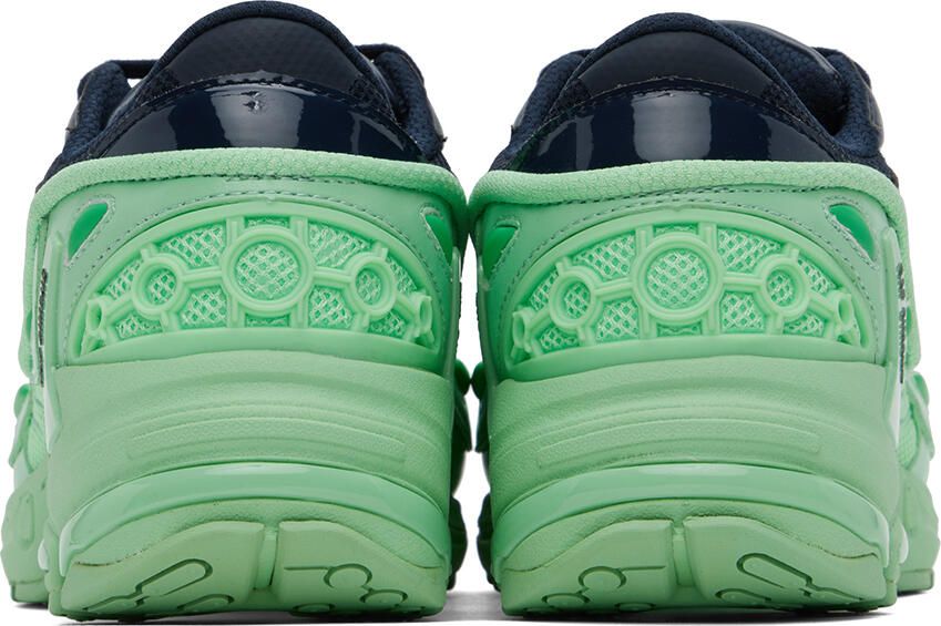 Raf Simons Navy & Green Pharaxus Sneakers - Picture 6