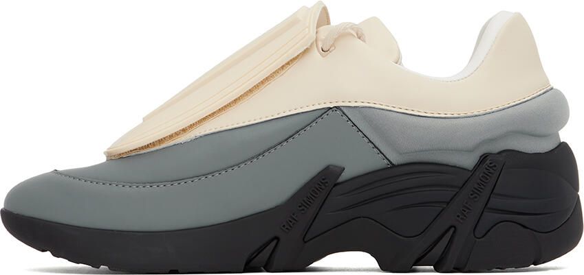 Raf Simons Off-White & Gray Antei Sneakers - Picture 3