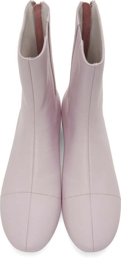 Raf Simons Pink 2001-2 Zip-Up Boots - Picture 3