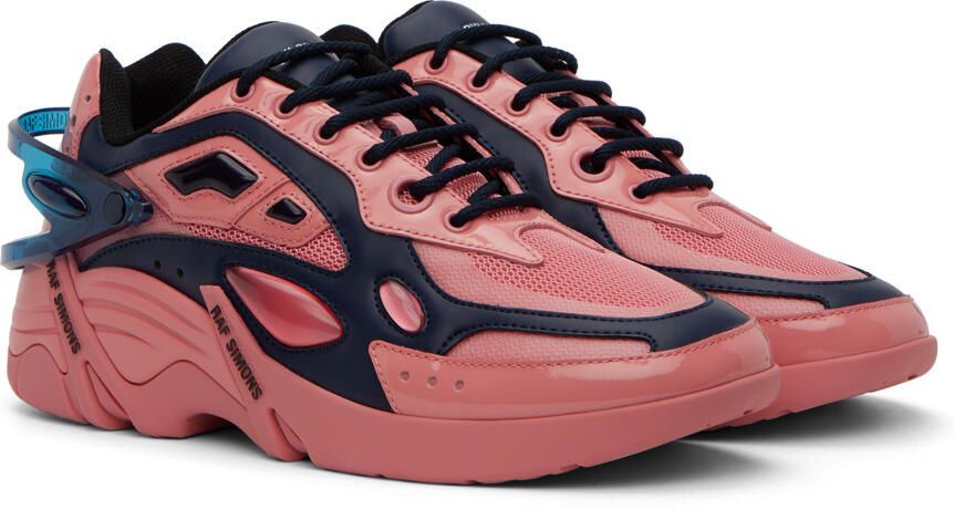 Raf Simons Pink & Navy Cylon-21 Sneakers - Picture 2