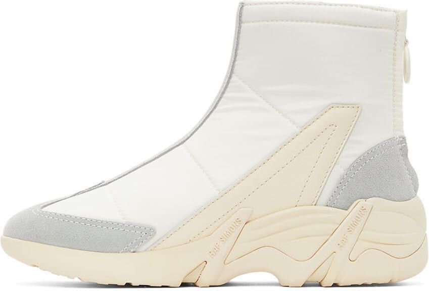 Raf Simons White Cylon-22 High Sneakers - Picture 4