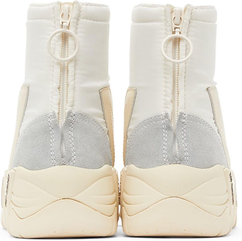 Raf Simons White Cylon-22 High Sneakers