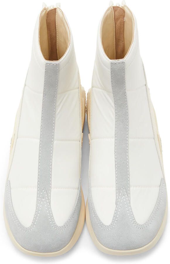 Raf Simons White Cylon-22 High Sneakers - Picture 3