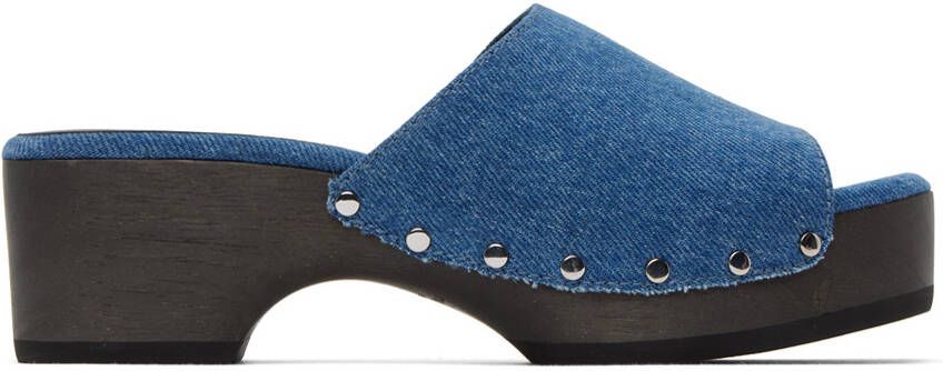 Rag & bone Navy Mara Clogs - Picture 5