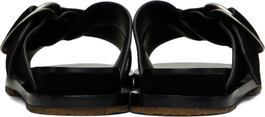 Rag & bone Black Beau Cross Sandals