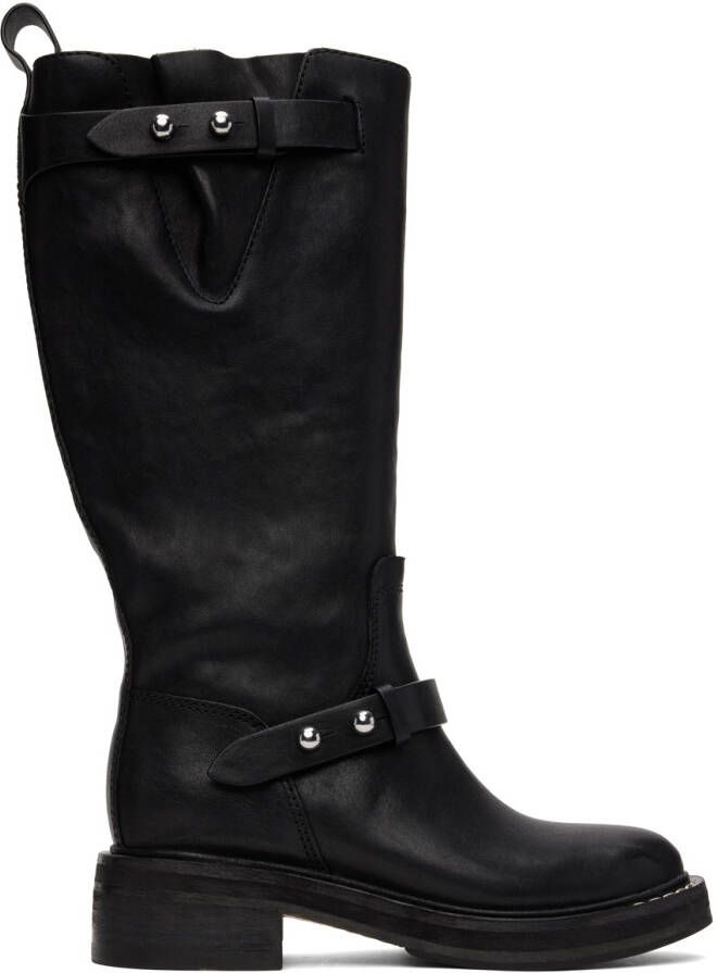 Rag & bone Black Moto Tall Boots