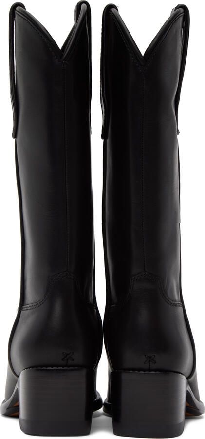 Rag & bone Black RB Cowboy Boots - Picture 5