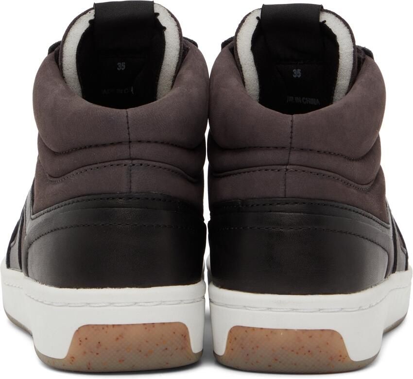 Rag & bone Black Retro Court Mid Sneakers