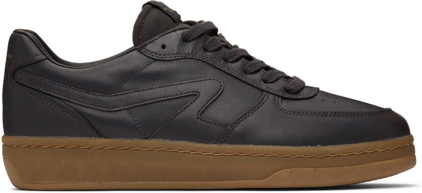 Rag & bone Brown & Black Retro Court Mid Sneakers - Picture 7