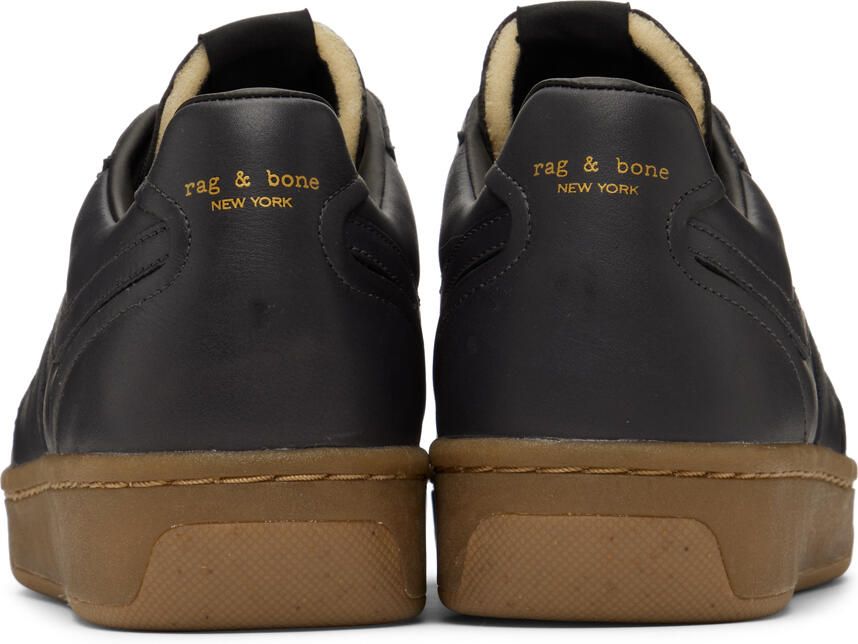 Rag & bone Brown & Black Retro Court Mid Sneakers