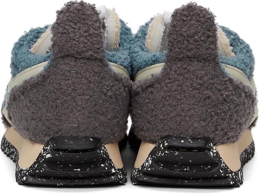 Rag & bone Blue & Grey Sherpa Retro Runner Sneakers - Picture 3