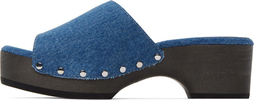 Rag & bone Navy Mara Clogs - Picture 3