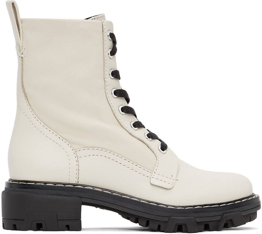 Rag & bone White Shiloh Ankle Boots - Picture 5