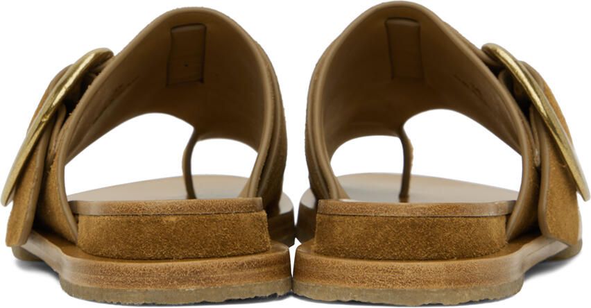 Rag & bone Tan Beau Buckle Sandals