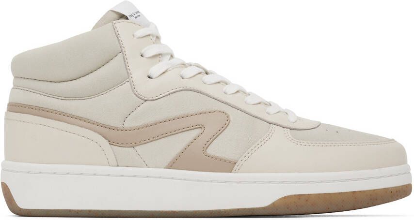 Rag & bone Off-White Retro Court Mid Sneakers - Picture 5