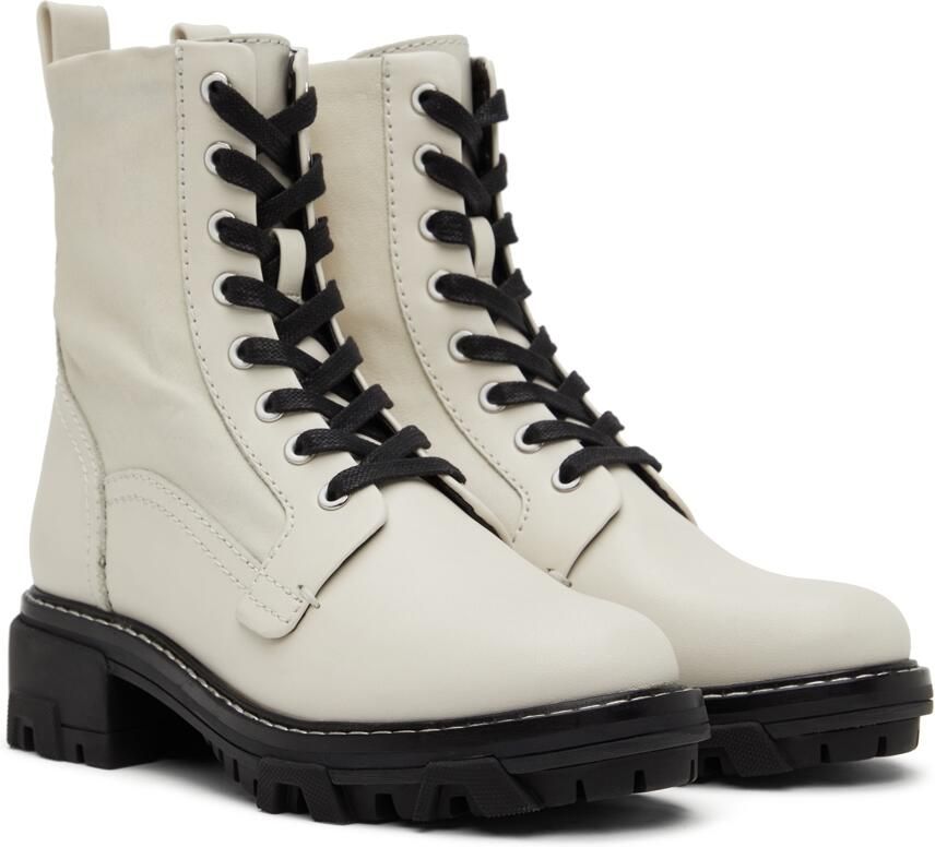 Rag & bone White Shiloh Ankle Boots
