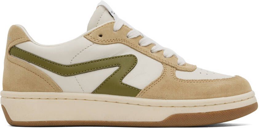 Rag & bone White & Beige Retro Court Sneakers