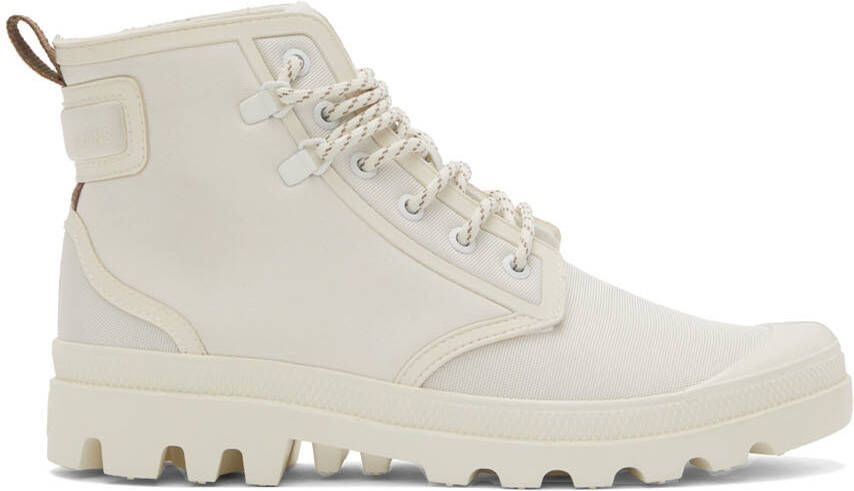 RAINS Beige Palladium Edition Pampa Lace-Up Boots - Picture 5