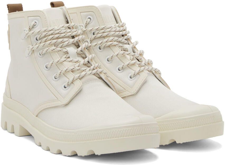 RAINS Beige Palladium Edition Pampa Lace-Up Boots - Picture 2