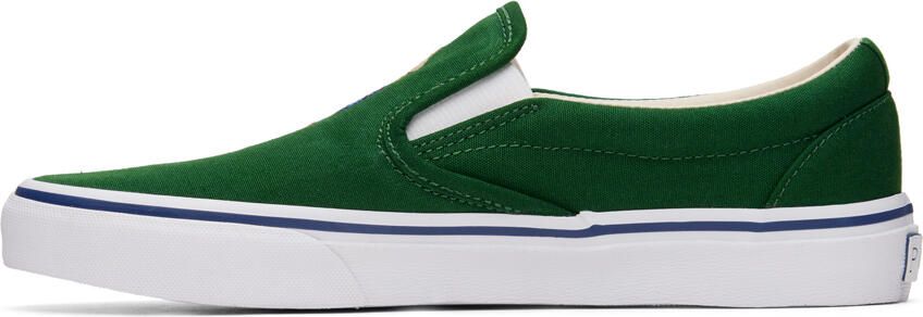 Polo Ralph Lauren Green Keaton Slip-On Sneakers - Picture 3