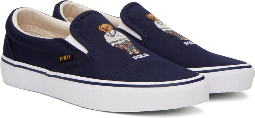 Polo Ralph Lauren Navy Keaton Sneakers - Picture 2