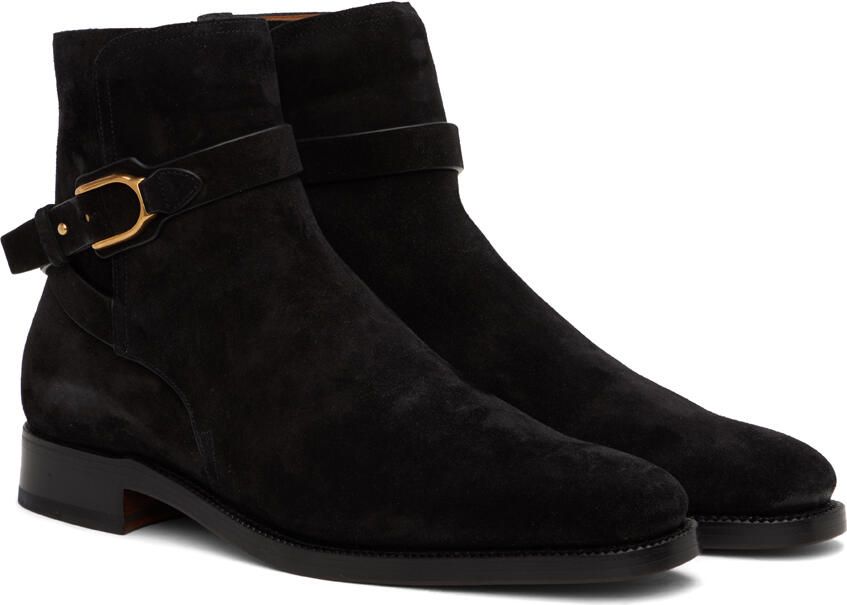 Ralph Lauren Purple Label Black Wellington Chelsea Boots - Picture 2