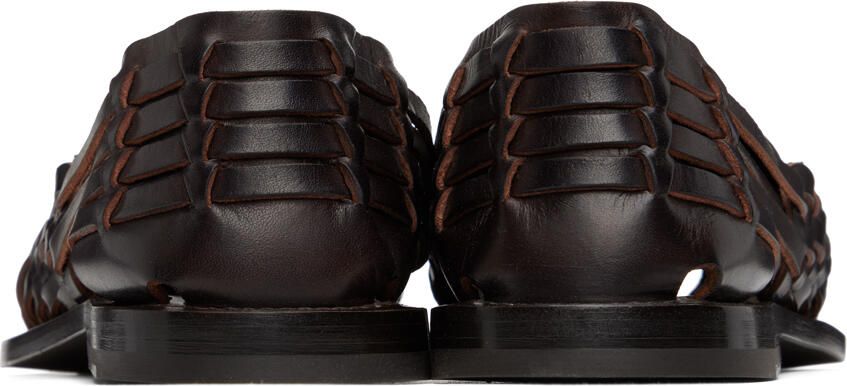 Ralph Lauren Purple Label Brown Hurache Loafers