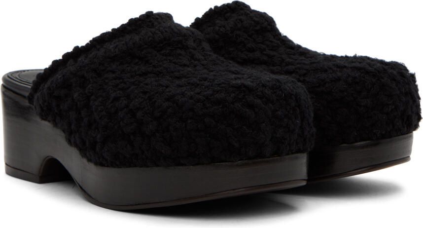 Recto Black Bohemian Clogs - Picture 2