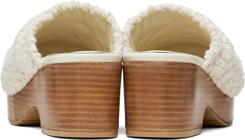 Recto Off-White Bohemian Clogs