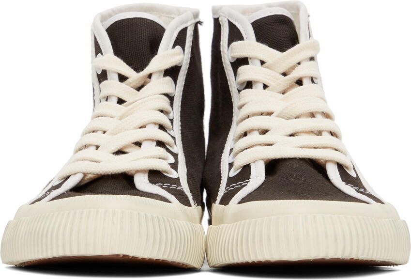 Re Done Black 70s High Top Sneakers - Picture 3