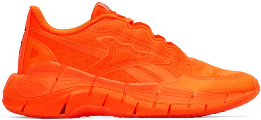 Reebok By Victoria Beckham Orange Zig Kinetica Sneakers - Picture 5