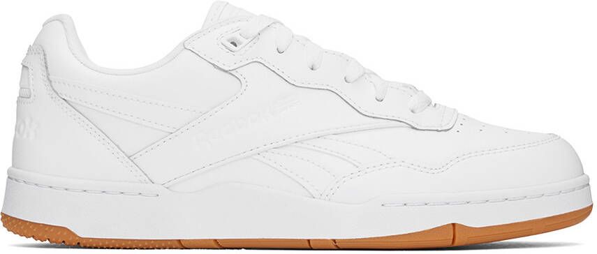 Reebok Classics White BB 4000 II Sneakers - Picture 5