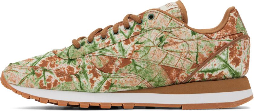 Reebok Classics Tan & Green LQQK Edition Sneakers - Picture 3