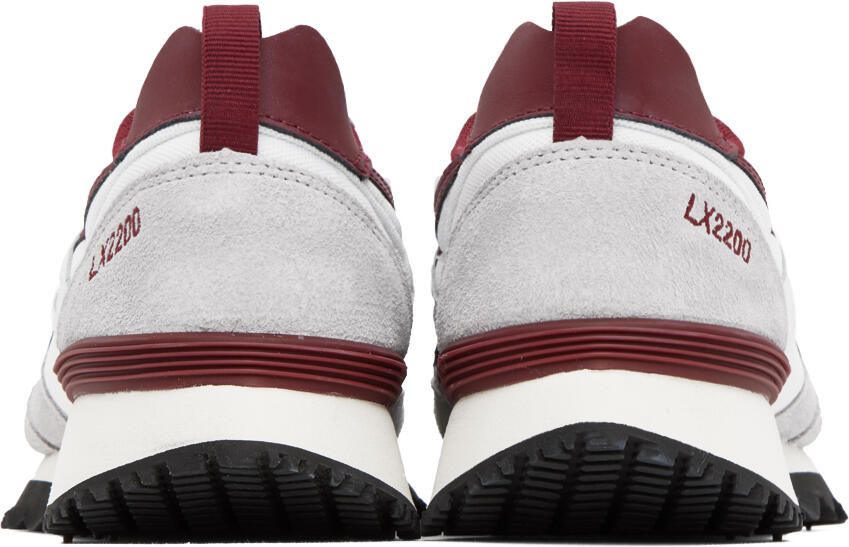 Reebok Classics White & Burgundy LX2200 Sneakers