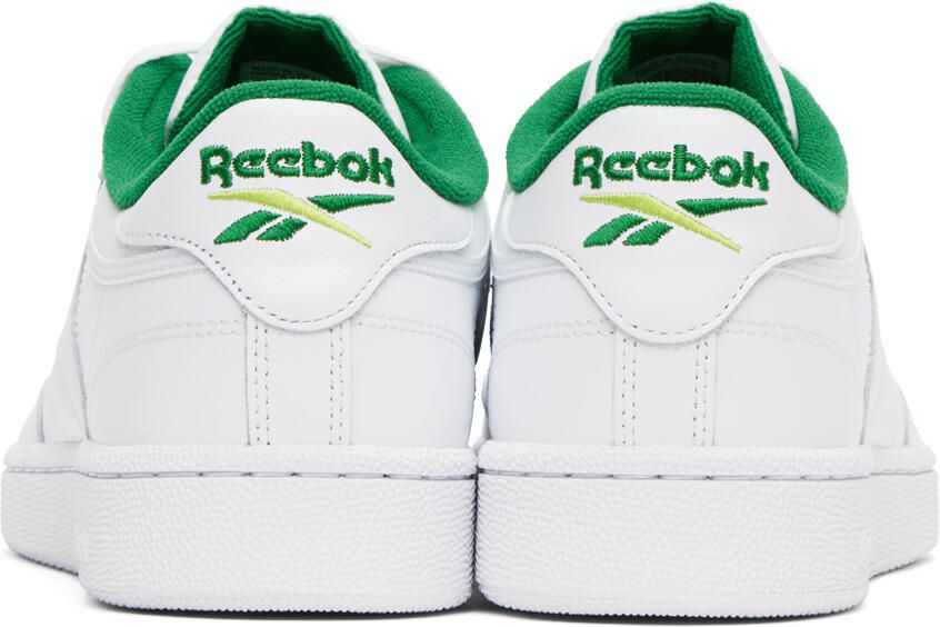 Reebok Classics White & Green Club C 85 Sneakers