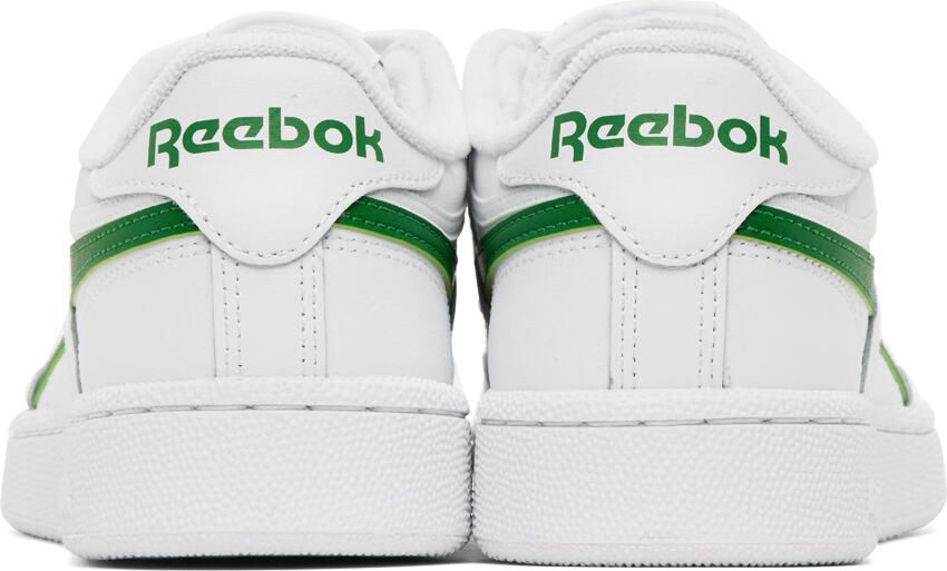 Reebok Classics White & Green Club C Revenge Sneakers
