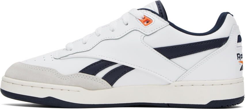 Reebok Classics White & Navy BB 4000 II Sneakers - Picture 3