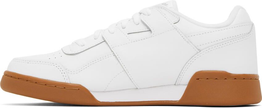 Reebok Classics White Leather Workout Plus Sneakers - Picture 3
